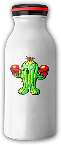 Boxing Cactus With Boxing Gloves Sunglass Insulated Vacuum Water Bottle Stainless Steel Thermos 12 Oz