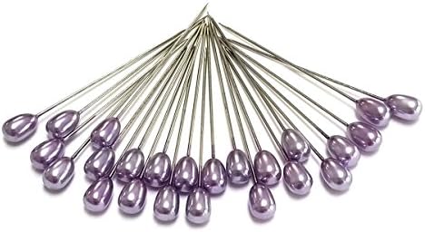 TCG Floral Corsage/Boutonniere Pin 2" Lilac Pear Pearl 24 per pk