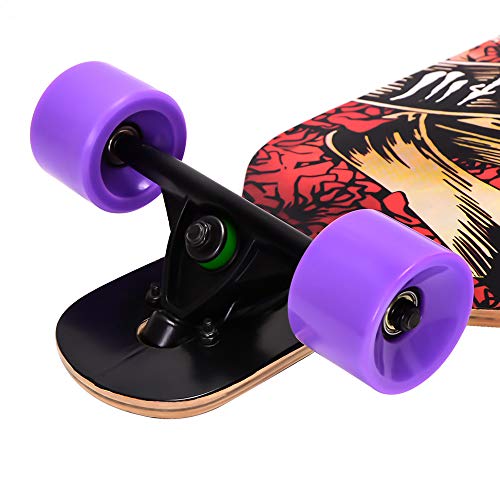 ChromeWheels 41 inch Longboard Drop Through Deck Skateboard Complete Cruiser - Image 3
