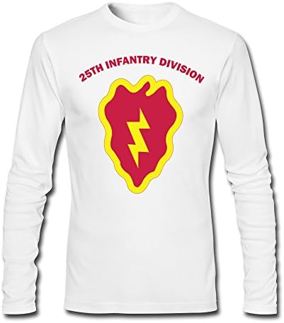 Men's 25th Infantry Division Long Sleeve T-Shirt White
