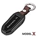 First2savvv Alumium Hard Keyless Remote Key Fob Flip Key Protection Case Cover For Tesla Model X CAR-YS-Model X-01
