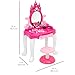Best Choice Products Kids 14-Piece Vanity Playset with Accessories, Makeup, Hairdryer, Jewelry, Pink