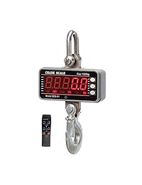 idili Acero Inoxidable 1000 kg 2000lbs 1T aluminio Digital de alta precisión escala de la grúa Heavy Duty compacto Escala ocs s1 Smart tipo colgante LED visualización 0,5 kg con mando a distancia