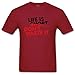 Josephine Decaria Men's Life is Short Short Sleeve cool classic T Shirt L Red
