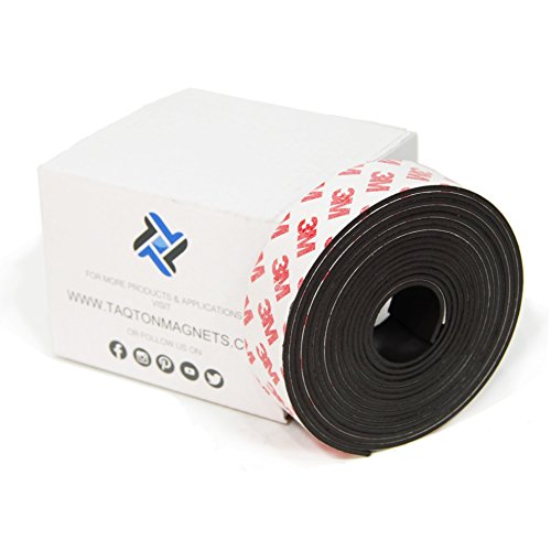 image for TAQTON Flexible Magnetic Tape - 1 Inch x 10 Foot. Industrial Strength 