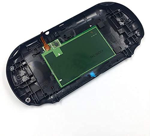 Melocyphia バックリアシェルハウジングケース シェルカバー PS Vita 2000 PSV 2000コンソール用 (ブラック)
