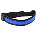 Bseen LED Running Belts - High Visiblity USB Rechargeable LED Reflective Belt, Safety Gear for Running, Walking, Jogging, Hiking, for Child Safety (Blue)