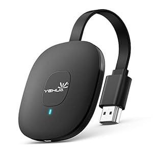 Yehua Draadloze HDMI streaming dongle 4K, HDMI-wifi-display, dongle scherm, ondersteuning Miracast Airplay DLNA voor…