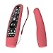 Silicone LG Magic Remote Cover Compatible with LG Magic AN-MR600/MR650/MR19BA/MR20GA LG TV Remote Cover Protective Skin Holder Washable Dirt-Proof Anti-Lost with Remote Loop(Red)