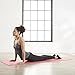 AmazonBasics 1/4-Inch Yoga and Exercise Mat with Carrying Strap, Pink
