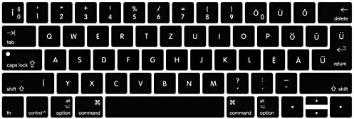 Allytech 2016-NEW Hungarian Ultra Thin Silicone Keyboard Cover Skin Protector for MacBook Pro 13" or 15" with Touch Bar A1706, A1707 (2016 Release, Both EU&amp;US Keyboard Layout), Hungarian