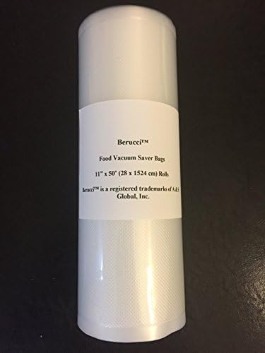 Berucci 11โ X 50โ Commercial Grade Vacuum Food Saver Bags for the Foodsaver and Most Leading Brand Vacuum Sealers