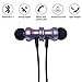 Sowak Sports Bluetooth Headset With Mic Stereo Magnetic Sweatproof Headphones For Running(Purple)