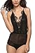 Avidlove Women Lingeries One Piece Jumpsuit Halter Babydoll Lace Chemise Black XXL