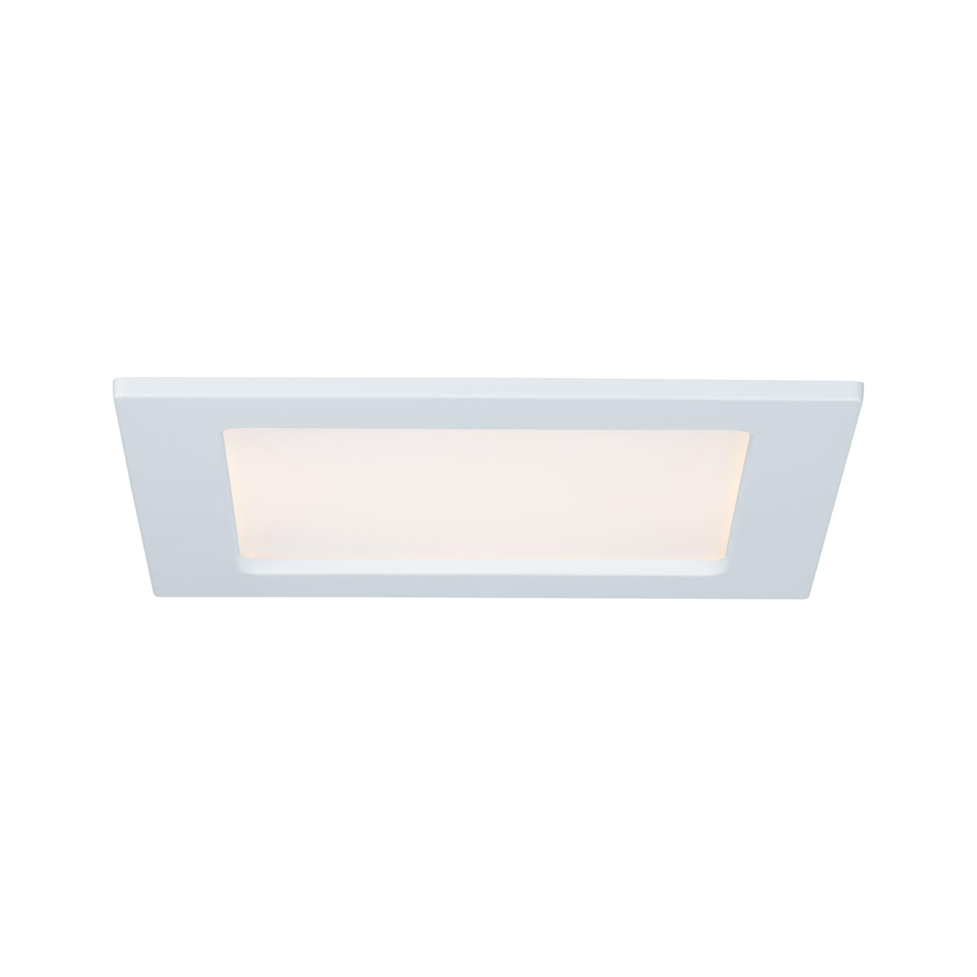 Paulmann 92068 Quality Recessed Light Set Panel Angular LED 1x12W 2 700K 230V 165x165mm White/Plastic