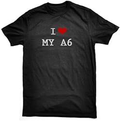 I LOVE MY A6 T-SHIRT, black, by Bertie, free worldwide shipping