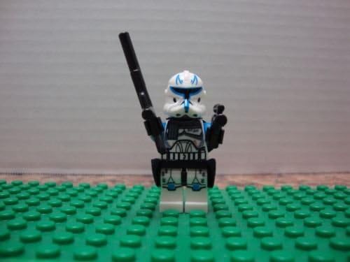 BLUE CLONE TROOPER CAPTAIN REX MINIFIGURE Custom Building Toy