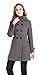 Charex® Women Wool Blends Coat Hooded Double Breasted Trench Coat Slim Long Jacket