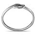 Silver Infinity Ring Silver Tone Love Knot Ring, Tie Knot Ring, Stacking Ring, Double Infinity Hug Ring