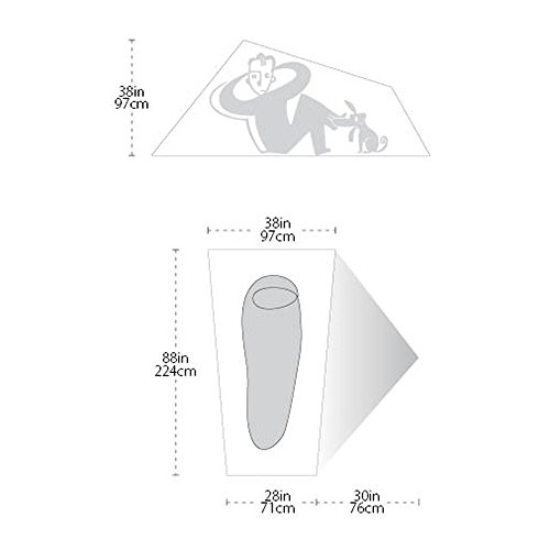 Big Agnes Copper Spur HV UL 1 Person Tent, Gray/Orange, 1 person - Thumbnail 4