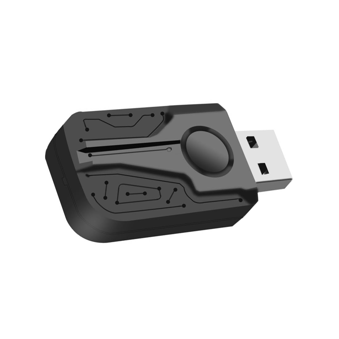 Wireless CarPlay Android Auto Adapter for Factory Wired CarPlay, Android 11 AI Box Bluetooth-compatible Smart Box WiFi 2.4+5G Built-in GPS 8 Cores 4+64GB LED Light TF SIM