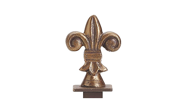 Amazon Com Sswbasics Boutique Cobblestone Fleur De Lis Square Fitting Finial Home Kitchen