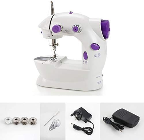 Timberlion Portable Sewing Machine Handheld Mini Electric Household Sewing Machine, 2-Speed, UK Power Plug