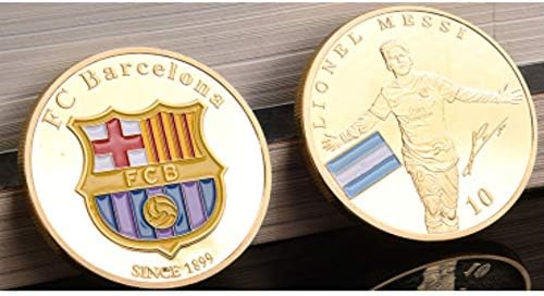 Barcelona Messi Pattern Exquisite Engraved Souvenir Gift Commemorative Coin