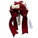 Amoleya 7 Inch Customization Romantic Burgundy Wedding Bride Holding Bouquet with Satin Roses and Rhinestones