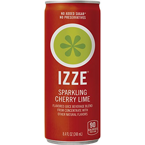 IZZE Sparkling Juice, 4 Flavor Sunset Variety Pack, 8.4 Fl Oz (24 Count