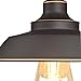 Westinghouse 6370100 Iron Hill 9-Inch, One-Light Indoor Semi Flush Mount Ceiling Light, Oil Rubbed Bronze Finish with Highlights , Red