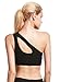RUNNING GIRL One Shoulder Workout Sports Bra Padded Yoga Gym Top Sexy Cute Bralette Medium Support