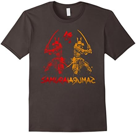 Mens Samurai Sword &amp; Armor Japanese Martial Arts Warrior T-shirt Small Asphalt