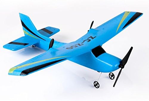 Saingace Decompression Toys, Z50 2.4G 2CH Gyro RTF Remote Control Glider 350mm Wingspan EPP Micro Indoor RC Airplane (Blue)