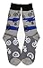 Aesthetinc Men Bicycles Bikes Design Novelty Cotton Crew Socks (Gray)Large / 10-13