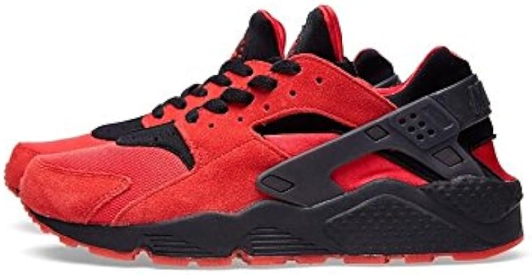 red suede huaraches