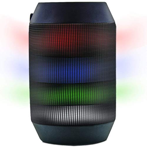 Aduro AMPLIFY LED Bluetooth Wireless Speaker – Color Changing Rave Light Show Party Speaker (BrightSound Mini)