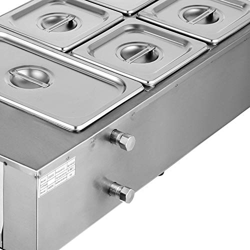 ALDKitchen Chocolate Melting Machine & Warming with Five Tanks | Stainless Steel 110V Choco Melter for Home or Bakery Use with Manual Control (5 Tanks) (5 Tanks)