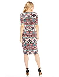 London Times - Vestido de mujer con codo y cuello redondo