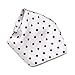 Vesuvio Napoli WHITE with BLACK Polka Dots Handkerchief Pocket Square Hanky Men's Handkerchiefs