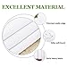 NICETOWN White Window Curtain Panels - 50% Light Blocking Curtains for Bedroom & Dining Room Window (Set of 2, 42 inches x 63 inches)