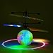 RC Flying Ball Crystal Flashing LED Light Flying ball Earth RC Toy RC infrared Induction Helicopter for Kids, Teenagers Colorful Flyings for Kid's Toy