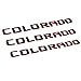 Yoaoo 3pcs OEM Redline Colorado Emblems Letter Badge Compatible with for Colorado Glossy 2007-2019 (Red Line)