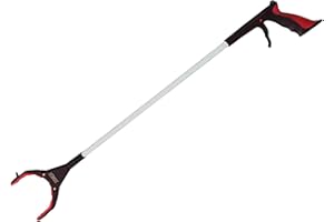 Grabber Reacher Tool. 32-Inch Long Grabber Tool by Shagu. Red Pickup Grabber Stick with Strong Grip & Magnetic Tip. Perfect Handy Helper for Elderly, Trash Grabber, Litter Picker, & Reaching Assist.