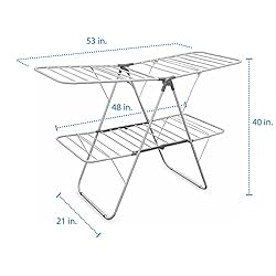 Brookstone [2 Tier [Double Spaced] Foldable Clothes