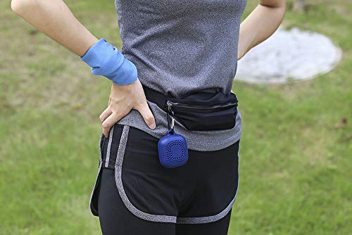 VenusCare Cooling Handkerchief, Cooling Towel Small Instant Relief with Breathable Case and Portable Carabiner for Cool Down, Sweat, Sports, Travel, Riding, Fitness, Gift (Deep Blue) - Thumbnail 2