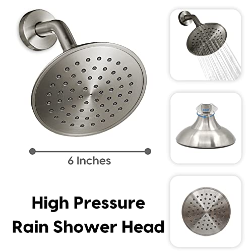 VANTENCY Tub Shower Faucet Set with Valve, Bath Tub Faucet set with 6