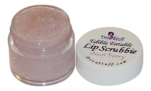 Diva Stuff Lip Scrubbie, 1/4 ounce of Fun Flavor For Soft Lips, Acai Berry