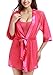 Adorneve Women's Elegant Kimono Lace Lingerie Sleepwear 4 Piece Set