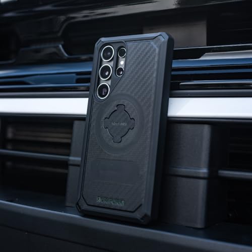 Rokform, Rugged Magnetic Case for Galaxy S24 Ultra - Flip Lock - Drop Tested Armor - Black
